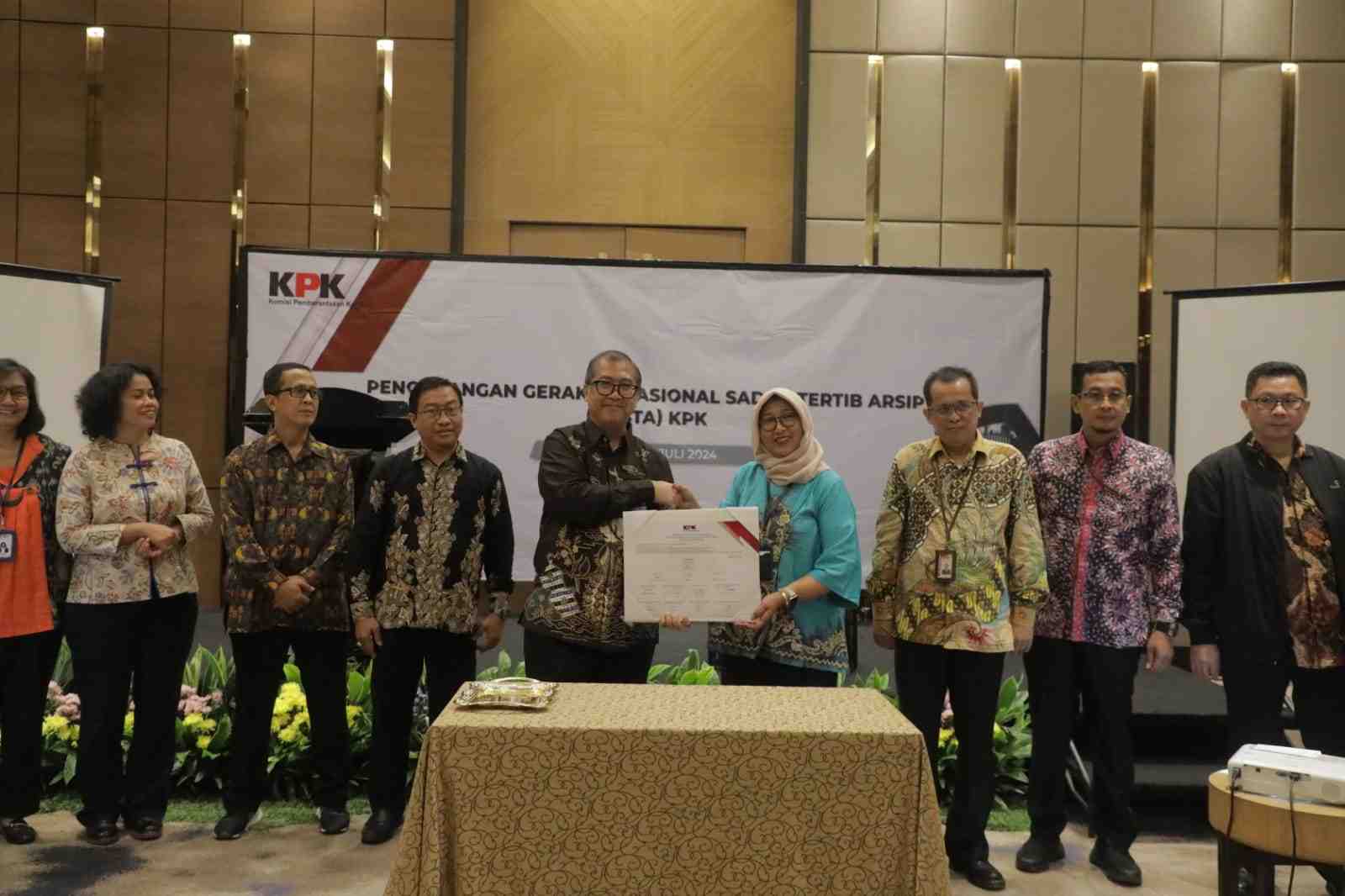 KPK Canangkan Gerakan Nasional Sadar Tertib Arsip untuk Meningkatkan Tata Kelola Kearsipan