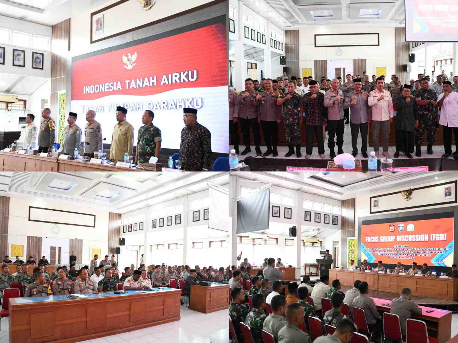 Sukseskan PON XXI dan Pilkada, Pemkab Pidie Dorong Sinergi TNI-Polri dan Pemangku Kepentingan
