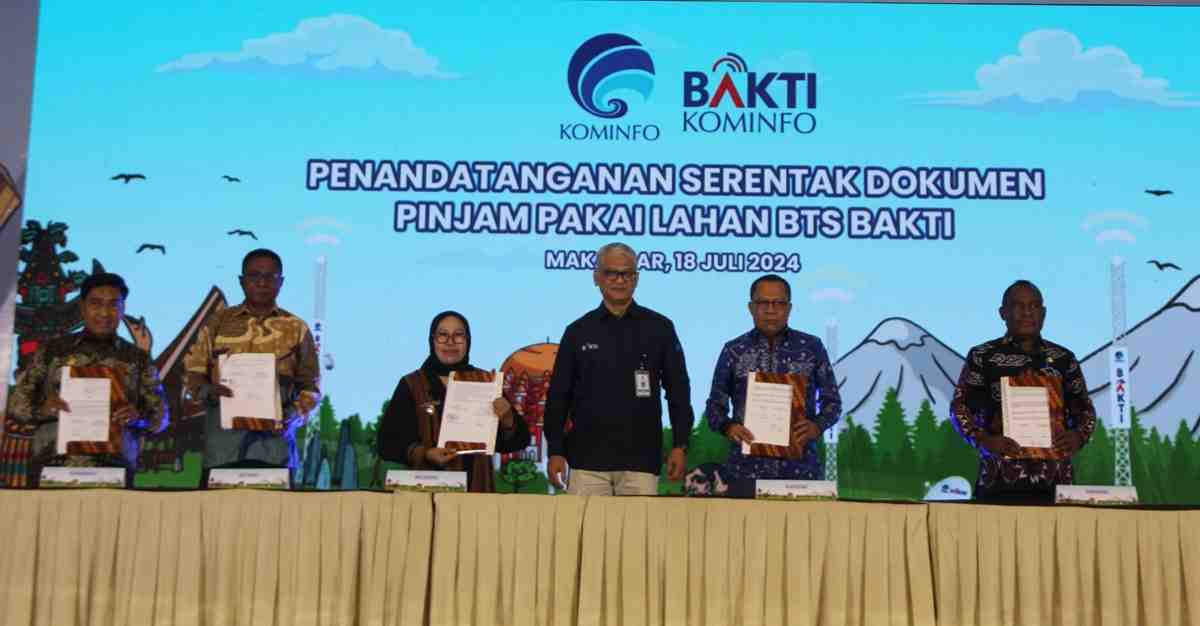Dukung Infrastruktur Telekomunikasi, Sekda Raja Ampat Tandatangani Dokumen Pinjam Pakai Lahan 