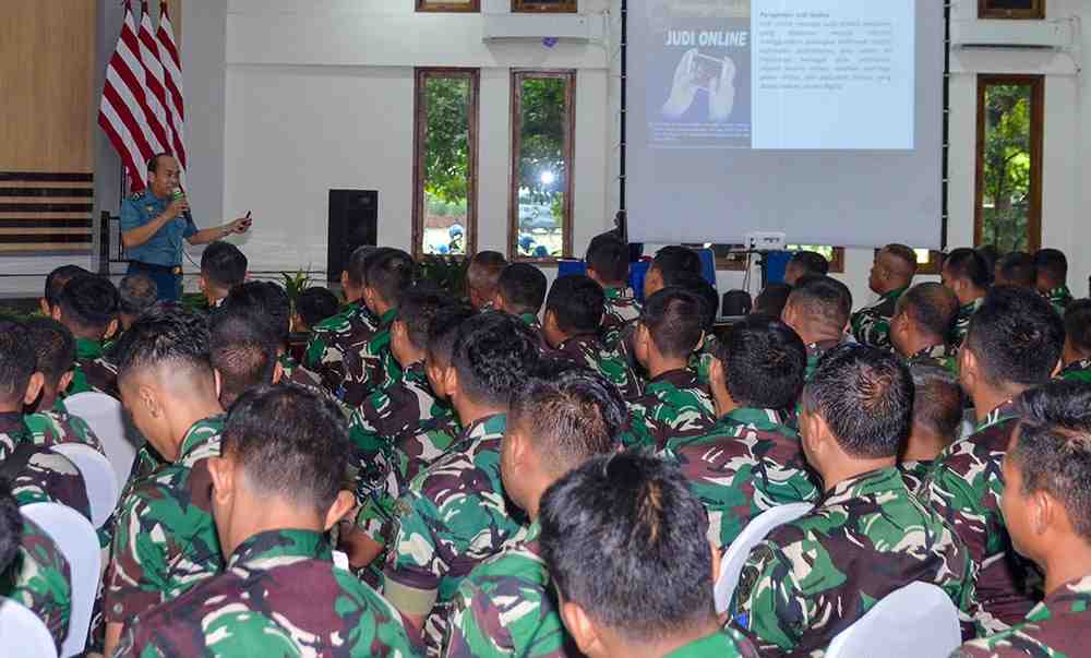 TNI AL Gelar Sosialisasi Safari Psikologi Cegah Prajurit Terjerumus Judi Online