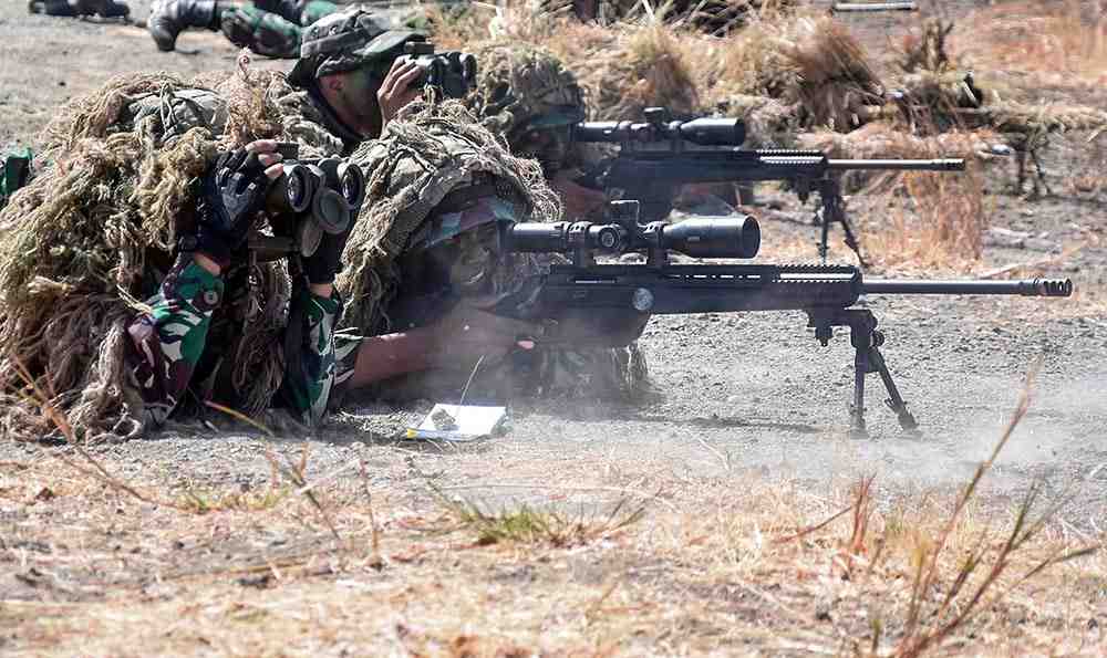 Latihan Sniper TNI AL dan USMC di Situbondo: Fokus Teknik dan Taktik Menembak Jarak Jauh