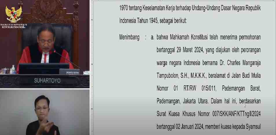 MK Tolak Permohonan Didi Apriadi Terkait Ambang Batas Parlemen
