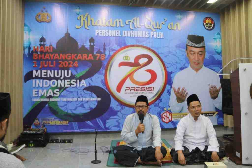 HUT ke-78 Bhayangkara, Divisi Humas Polri Gelar Khataman Al- Quran