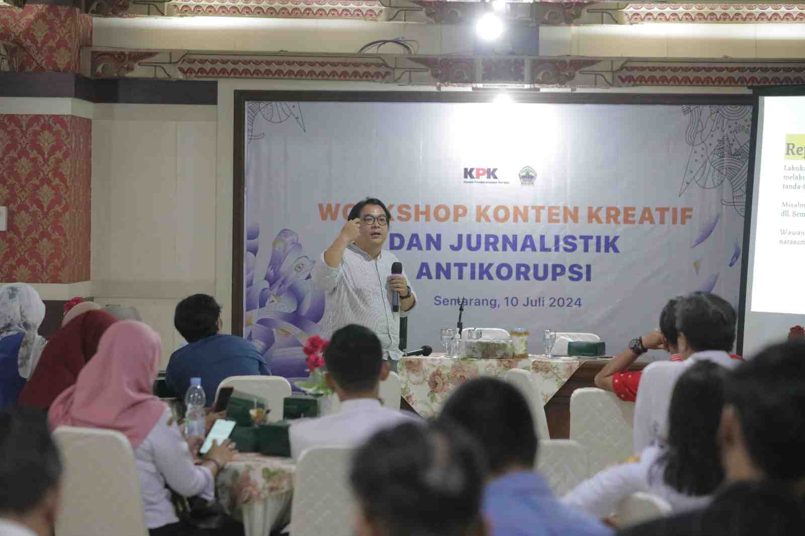 KPK dan Diskominfo Jateng Gelar Pelatihan Jurnalistik dan Konten Kreatif untuk Edukasi Antikorupsi