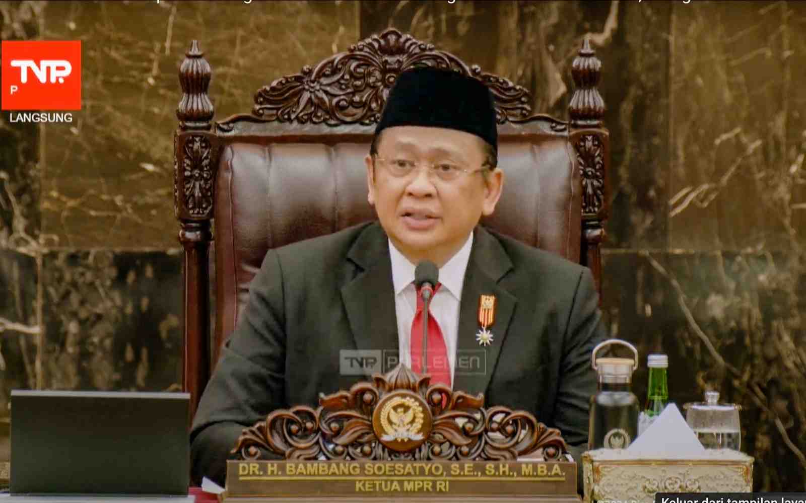 Ketua MPR Bambang Soesatyo Buka Sidang Tahunan MPR RI 2024