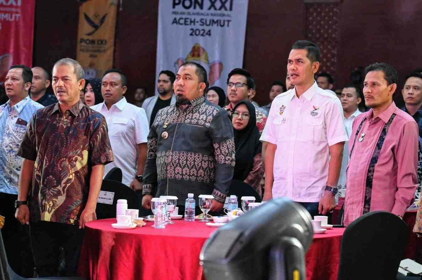 Pj Bupati Aceh Besar Hadiri Temu Mitra Sponsorship PON XXI Aceh-Sumut 2024 di Banda Aceh