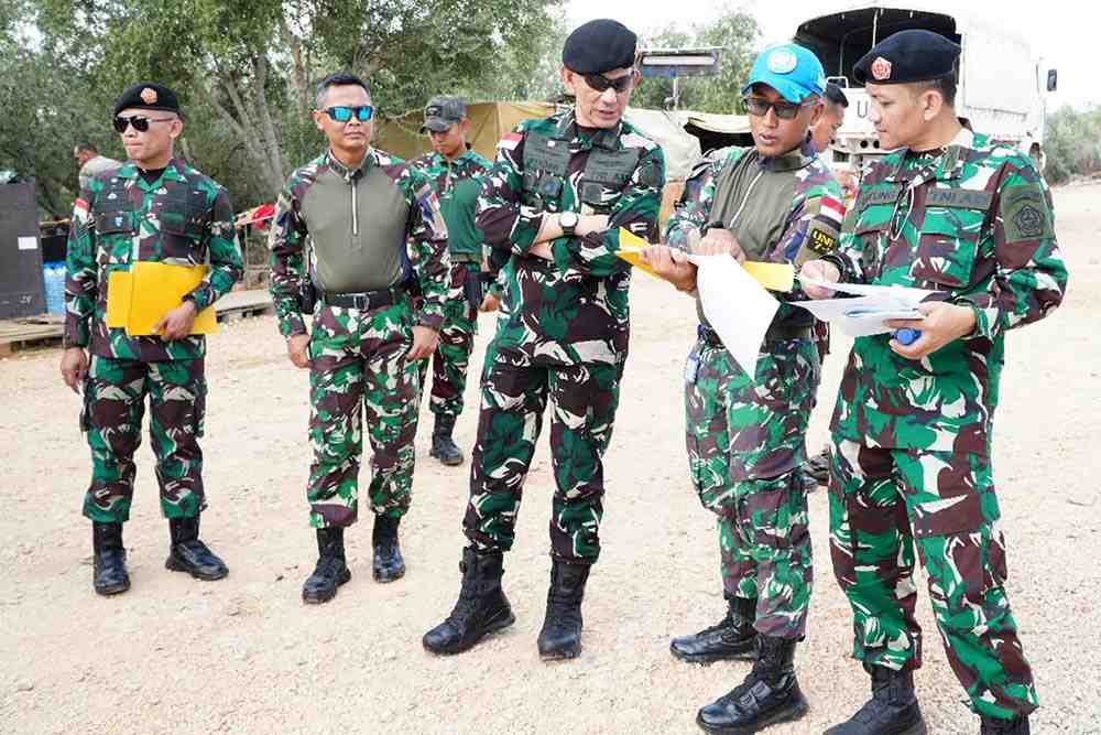 TNI Evaluasi Kesiapan Operasional Satgas Konga UNIFIL di Lebanon untuk Misi Perdamaian