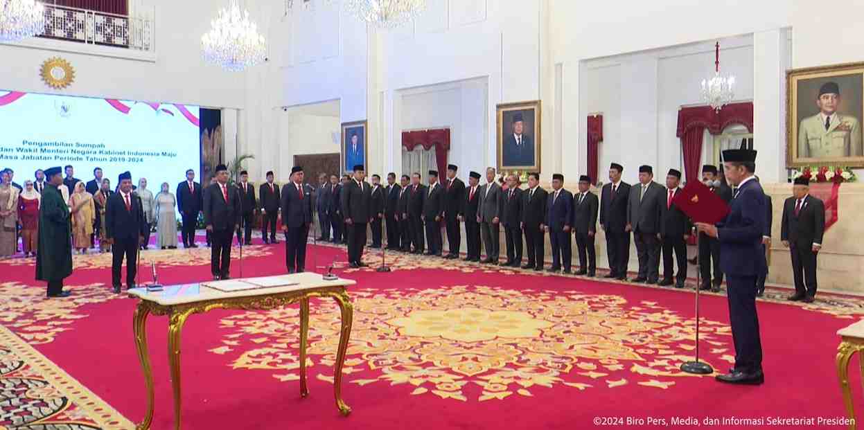 Reshuffle Kabinet: Presiden Jokowi Lantik Tiga Menteri dan Satu Wamen Baru