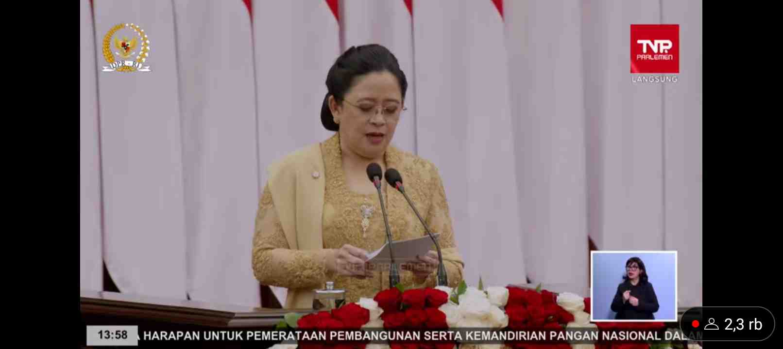 Puan Maharani Buka Rapat Paripurna DPR RI, Presiden Jokowi Sampaikan RUU APBN 2025