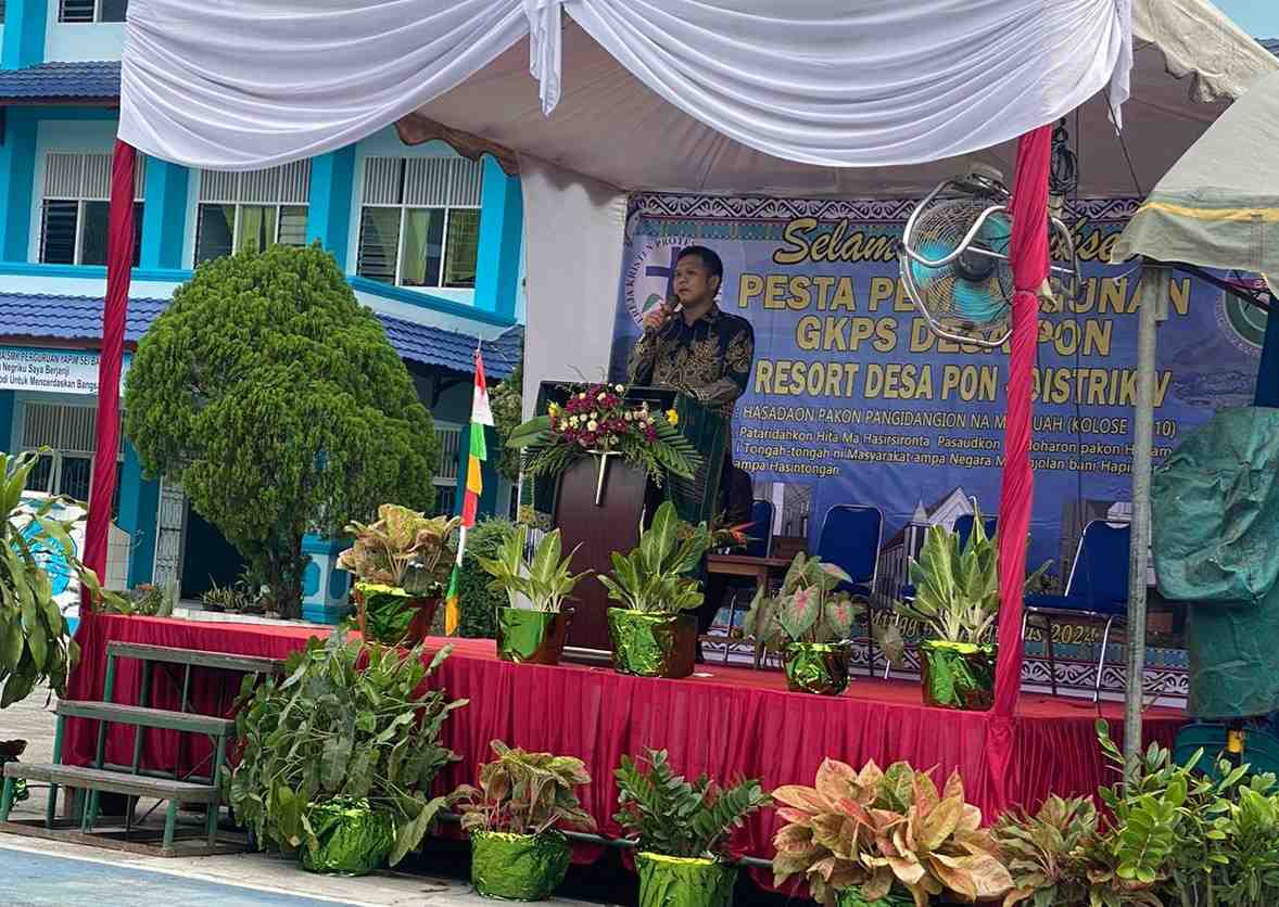 Wabup Sergai Hadiri Pesta Pembangunan GKPS Desa Pon, Serukan Pentingnya Toleransi