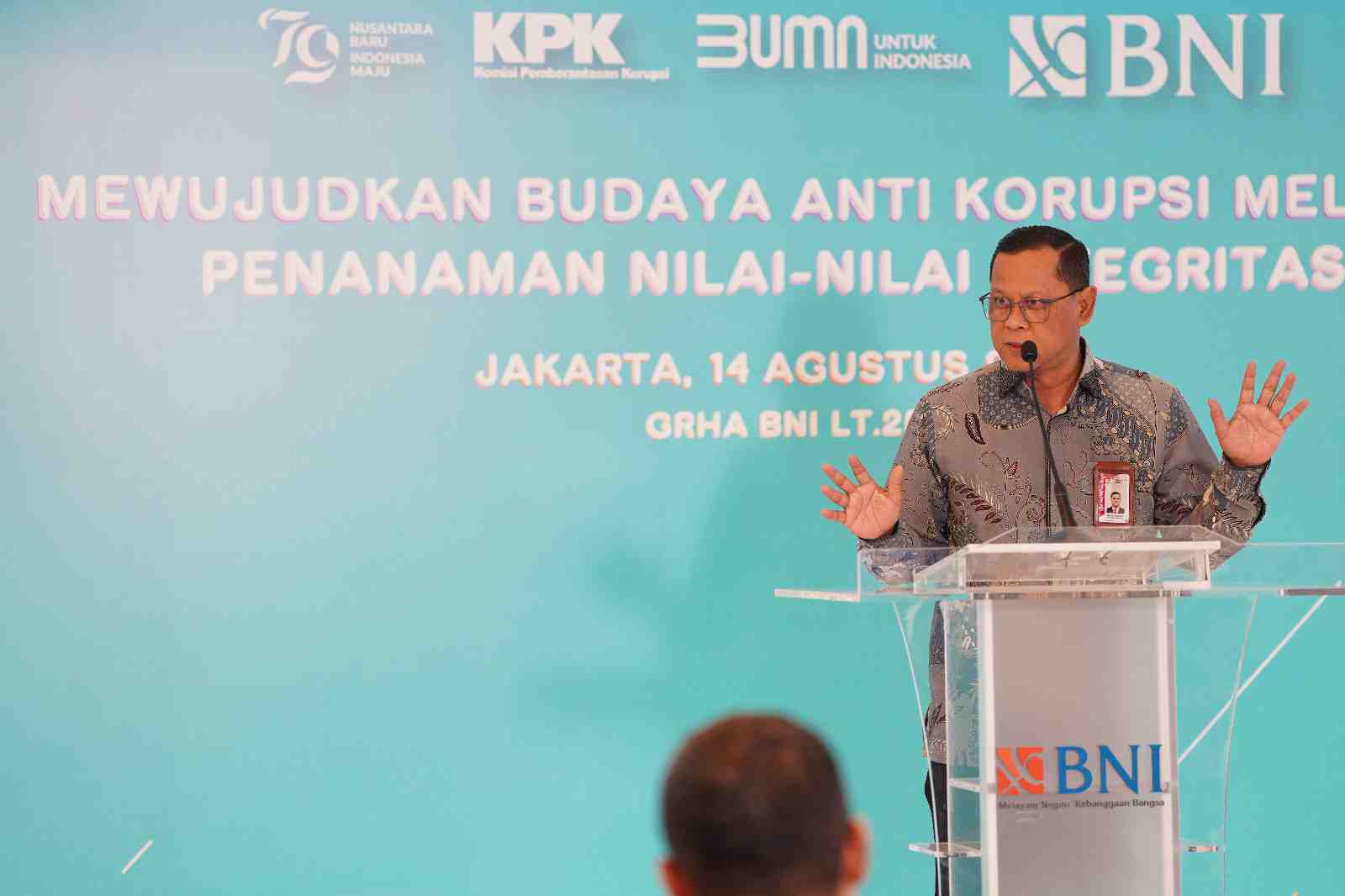 KPK Dorong Integritas di Sektor Perbankan, Apresiasi Langkah Nyata BNI Cegah Korupsi