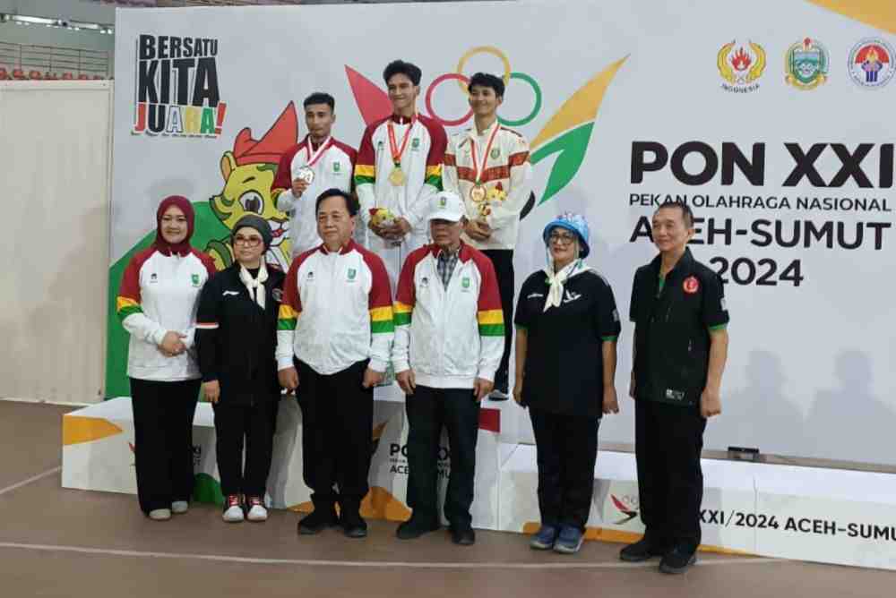 Abiyu Rafi Persembahkan Emas Kedua untuk Riau di PON XXI Aceh-Sumut