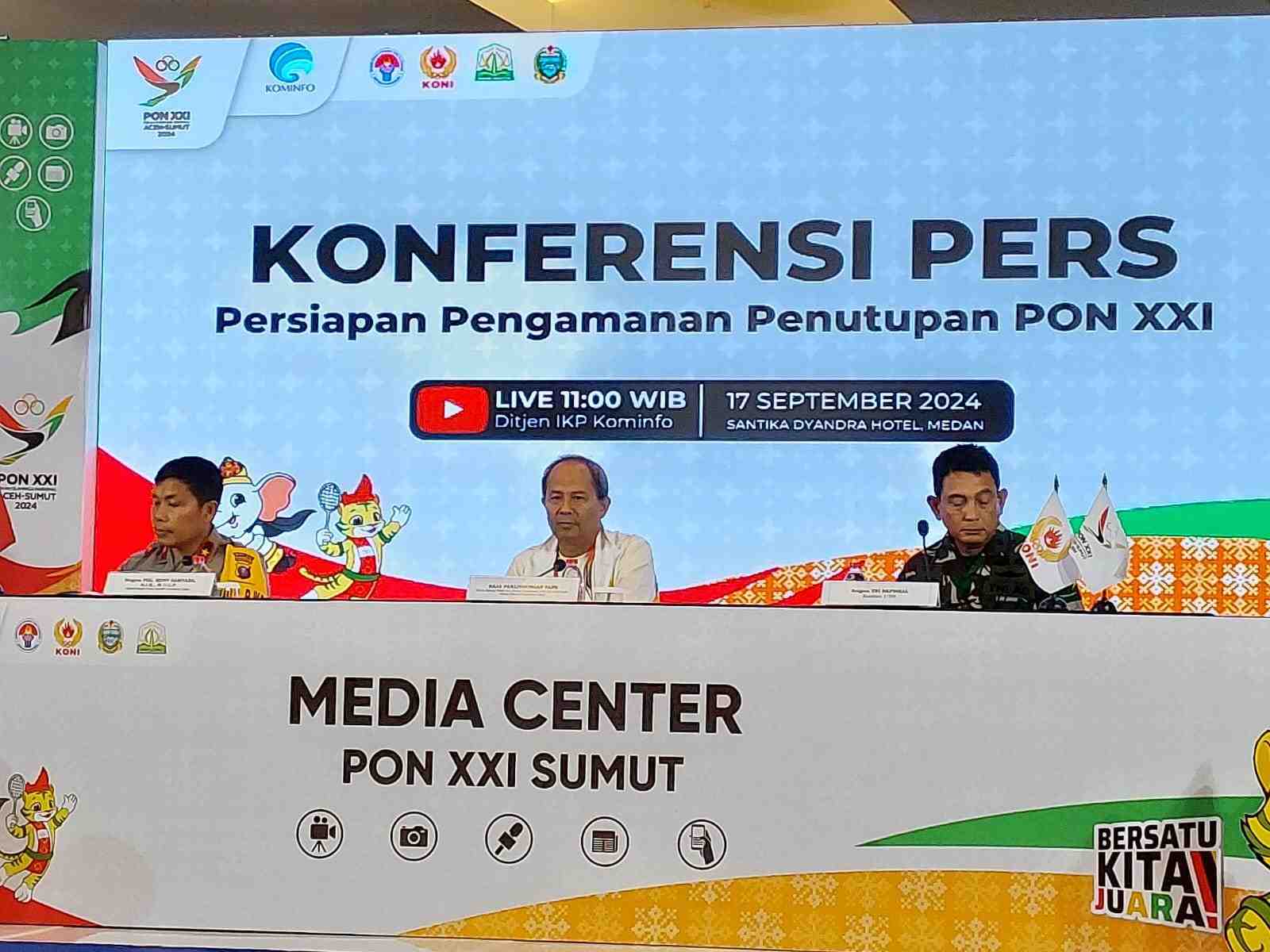 [SIARAN PERS] Pengamanan Penutupan PON 2024: Ratusan Personel Jaga Stadion, Hotel VIP, dan Area Penting