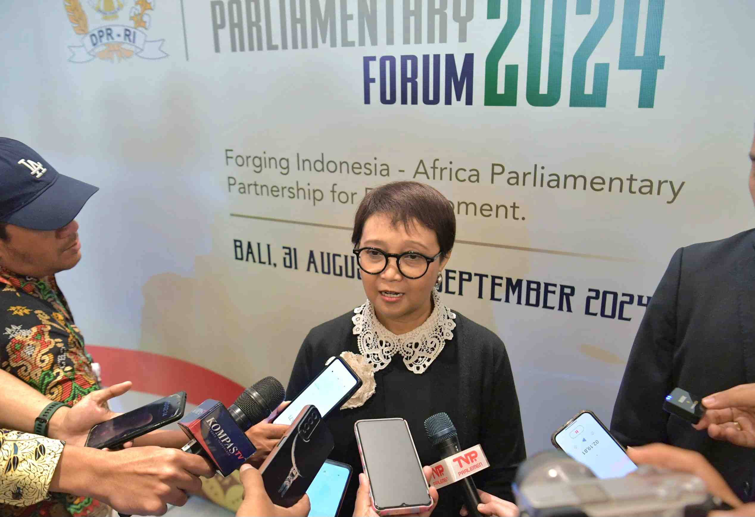 Menlu RI Serukan Kolaborasi Global di Indonesia-Africa Parliamentary Forum 2024