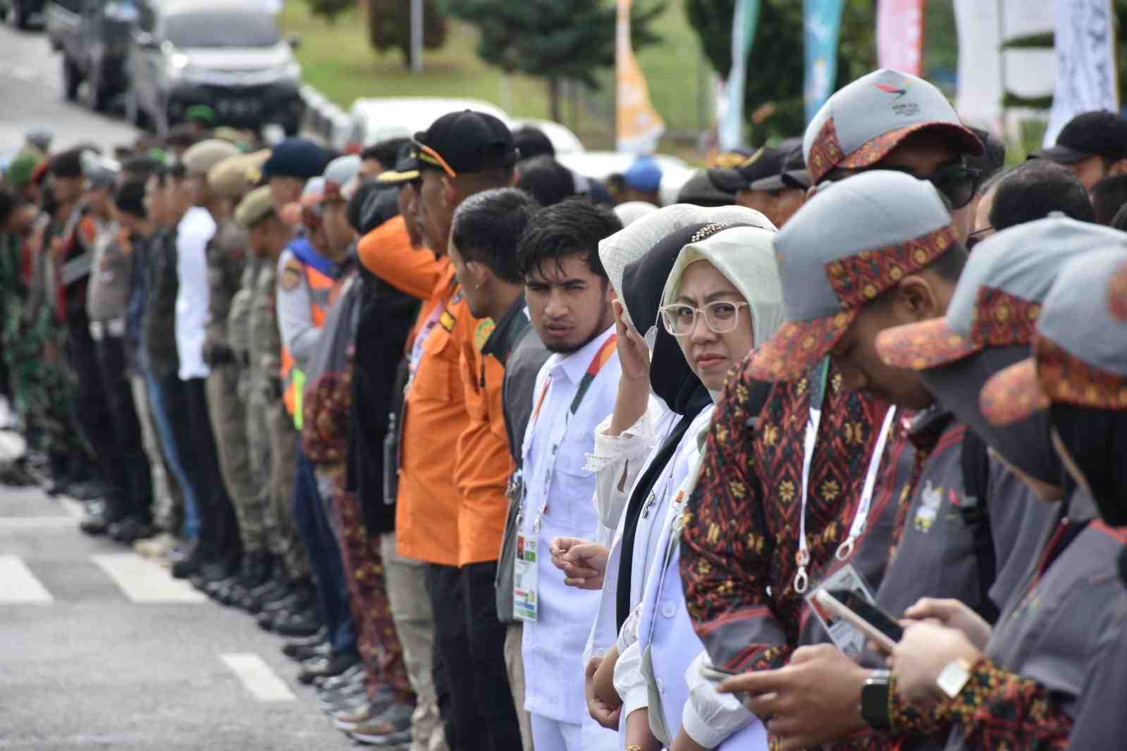 Tim Gabungan Gelar Pasukan di Bandara Rembele,  Diminta Kedepankan Sikap Humanis untuk Pengamanan PON XXI