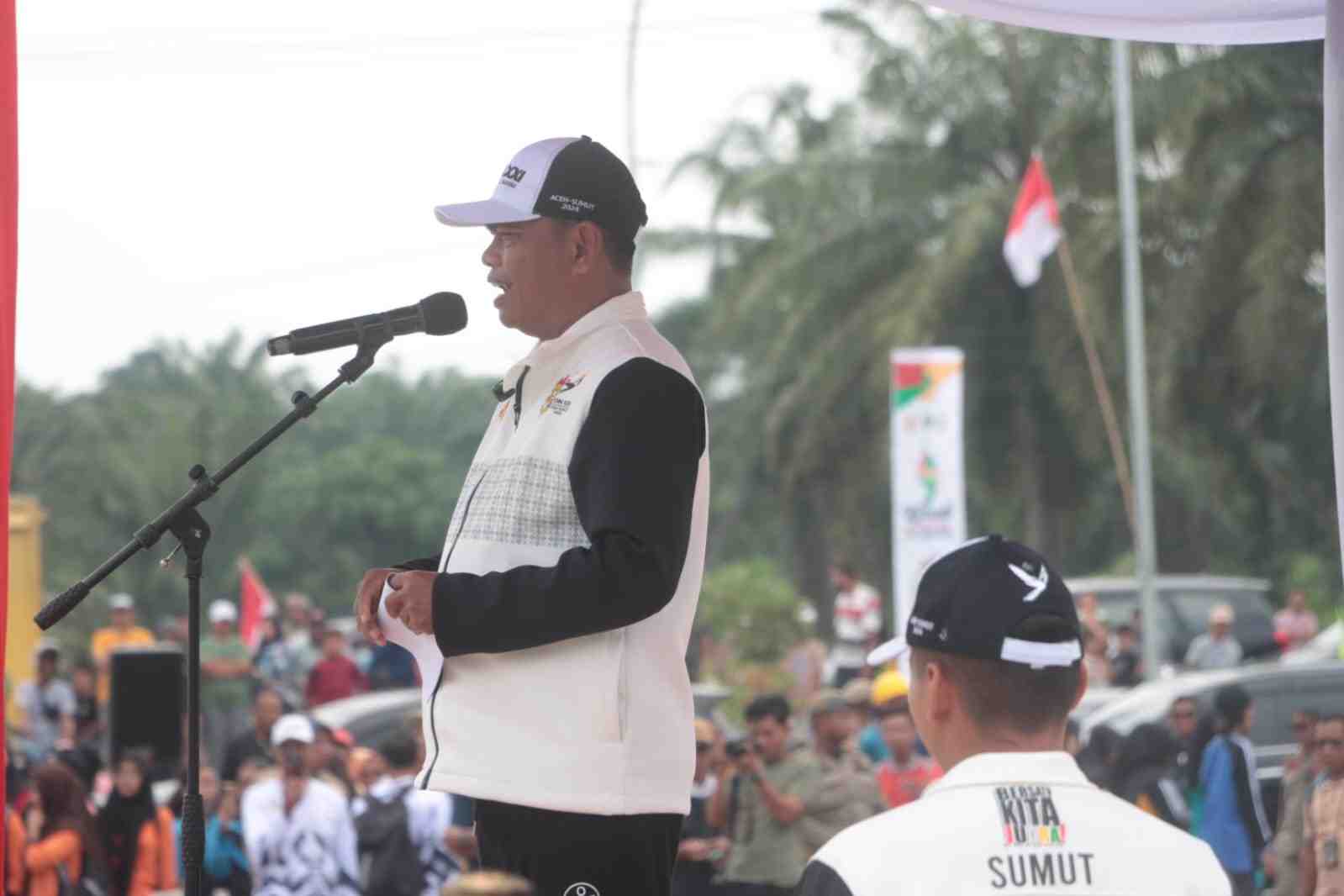 Sambut Api PON 21 Aceh-Sumut 2024, Bupati Darma: Sumber Motivasi Atlet Sergai