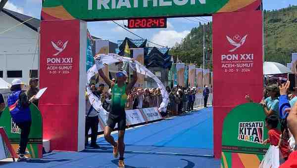 Atlet Triathlon Aceh Gagal Raih Medali