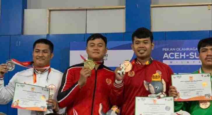 Bripda M.Dimas Pratama Raih Medali Emas PON Aceh-Sumut Cabor Kurash