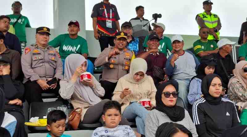 Wakapolresta Banda Aceh Pantau Pertandingan Semifinal Cabor Tenis di SHB