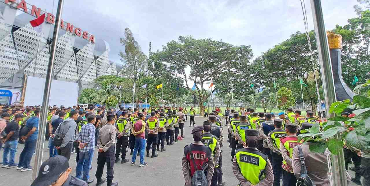 Polda Aceh Perketat Pengamanan Jelang Semi Final Sepak Bola Putra PON XXI