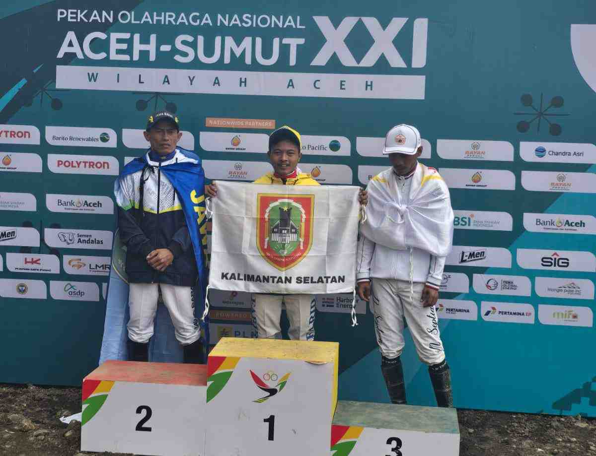 Atlet Berkuda Kalsel Panen Medali Emas PON XXI 2024 Aceh-Sumut