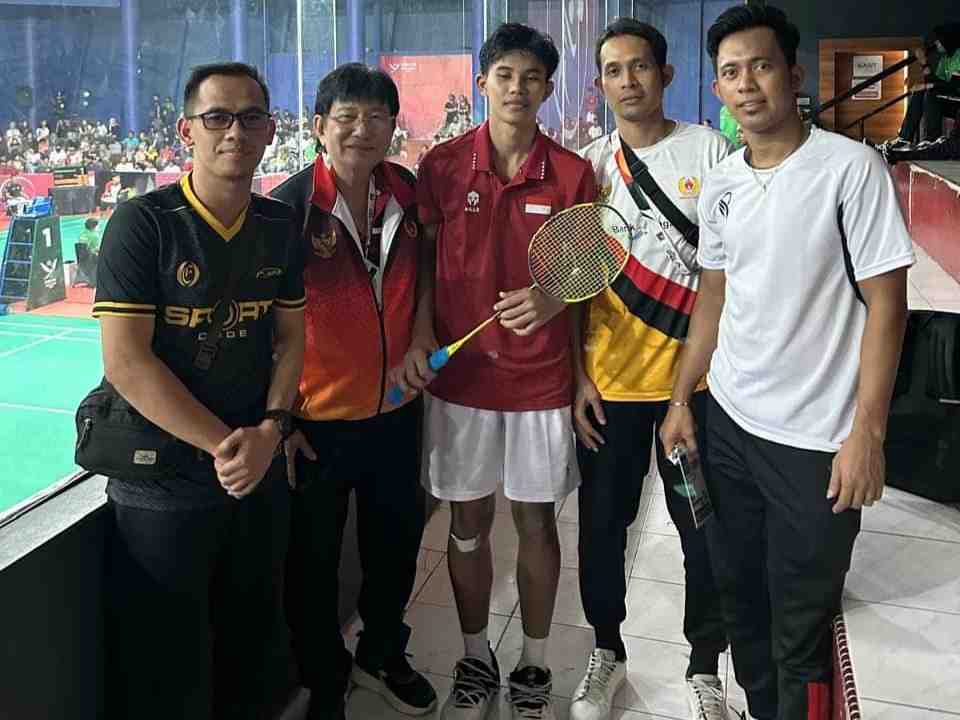 Pebulutangkis Sumbar M. Yusuf Melangkah ke Babak 8 Besar PON XXI Aceh-Sumut