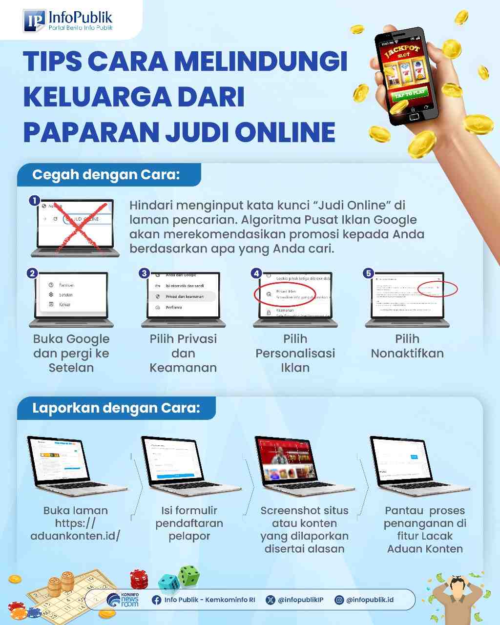 Agar Keluarga Terhindar dari Paparan Konten Judol 
