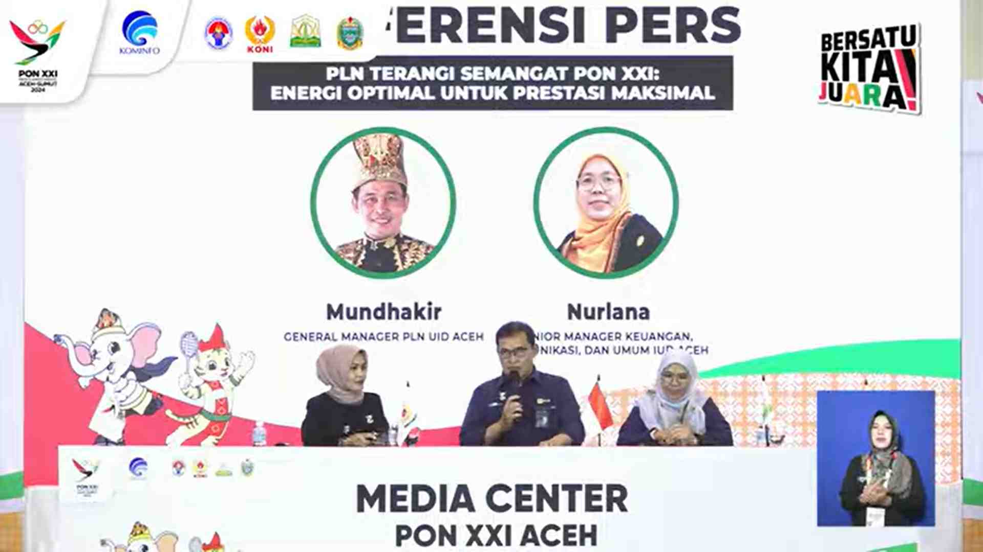 [SIARAN PERS] PLN Hadirkan Energi Bersih dan Inovasi Terangi PON Aceh-Sumut