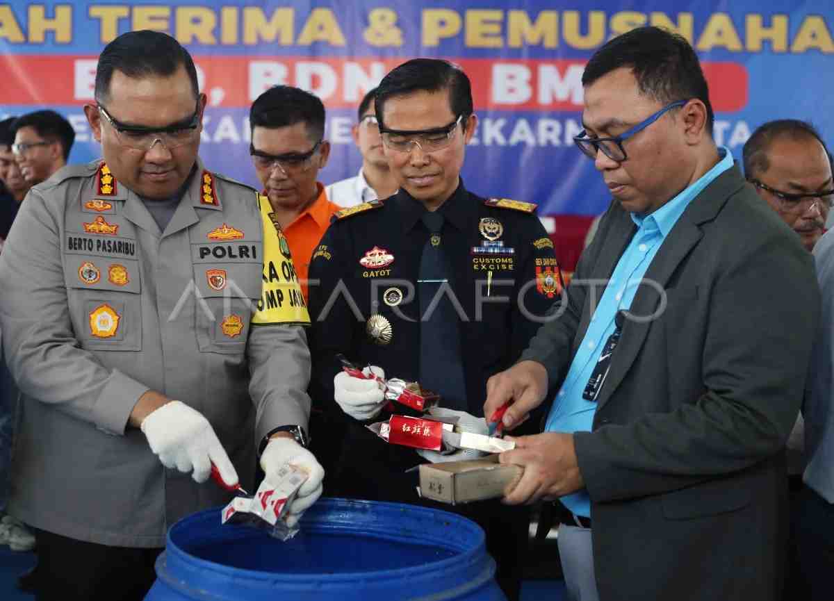 Bea Cukai Soetta Musnahkan Barang Hasil Penindakan Periode 2023-2024
