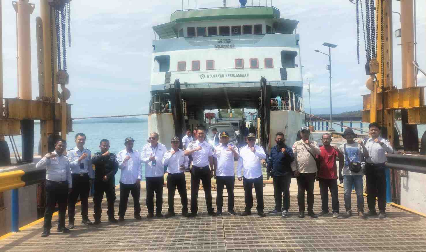 Uji Coba Berjalan Lancar, Pelabuhan Kapal Ferry di Daruba Morotai Siap Beroperasi