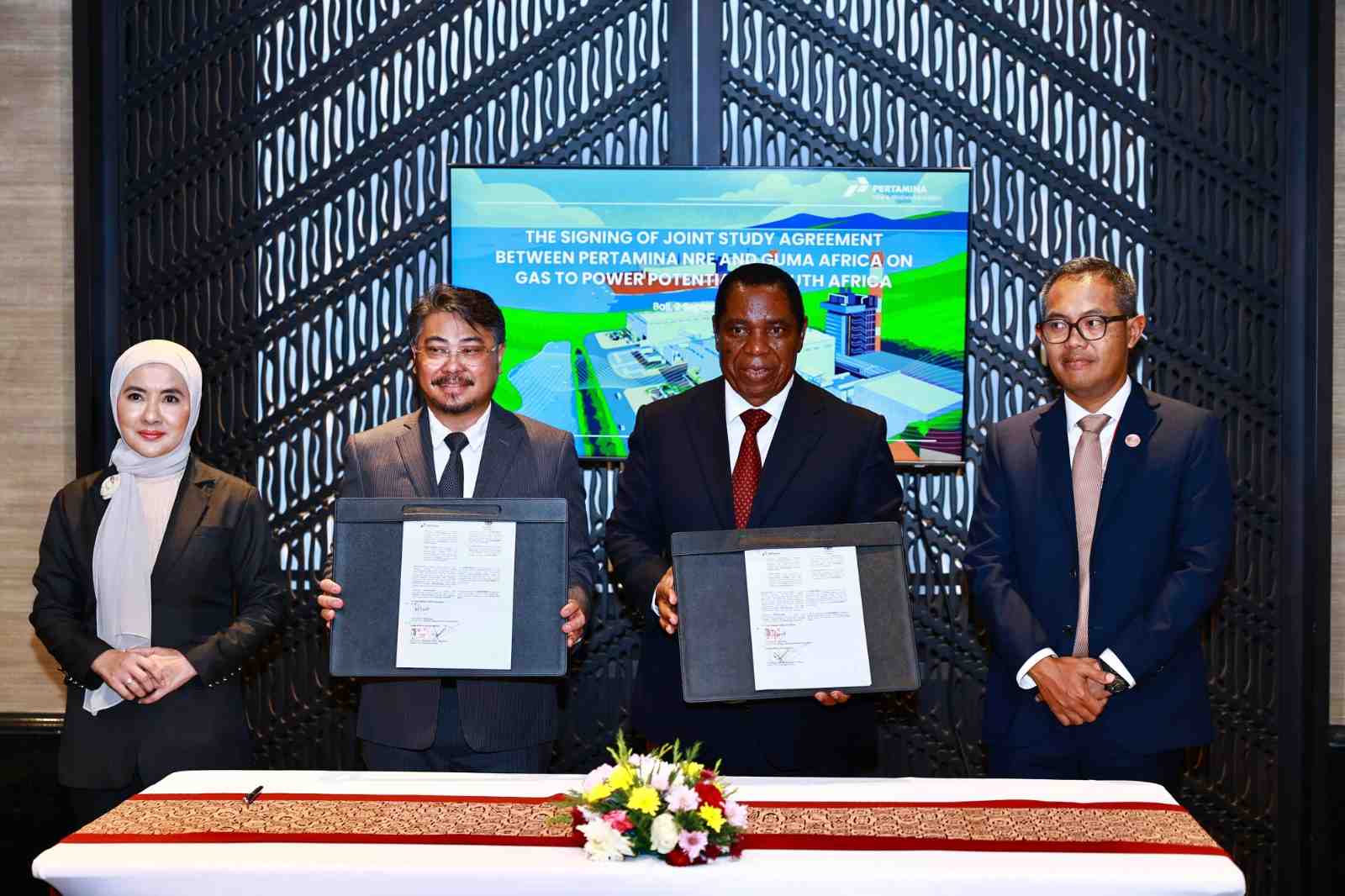 Pertamina NRE dan Guma Tandatangani Kerja Sama Gas to Power di Afrika Selatan
