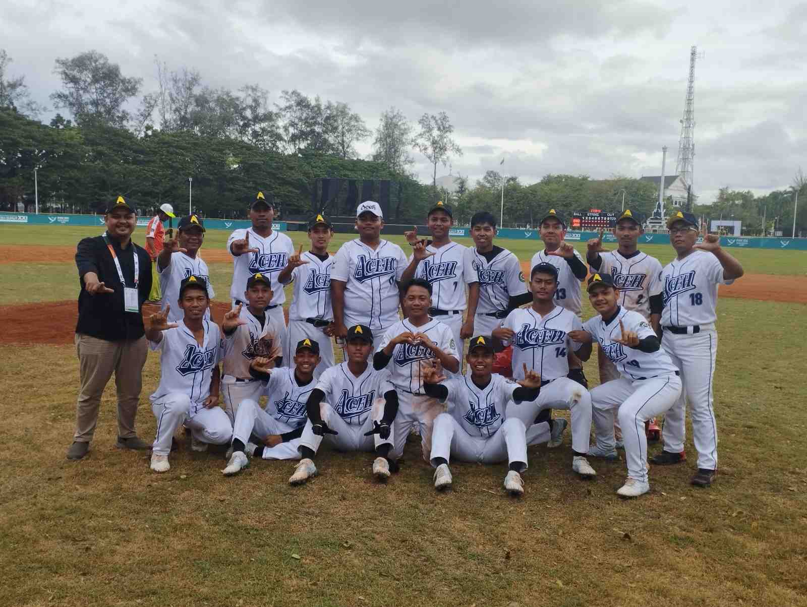 Zakki Sumbang Poin Pertama untuk Tim Baseball Aceh