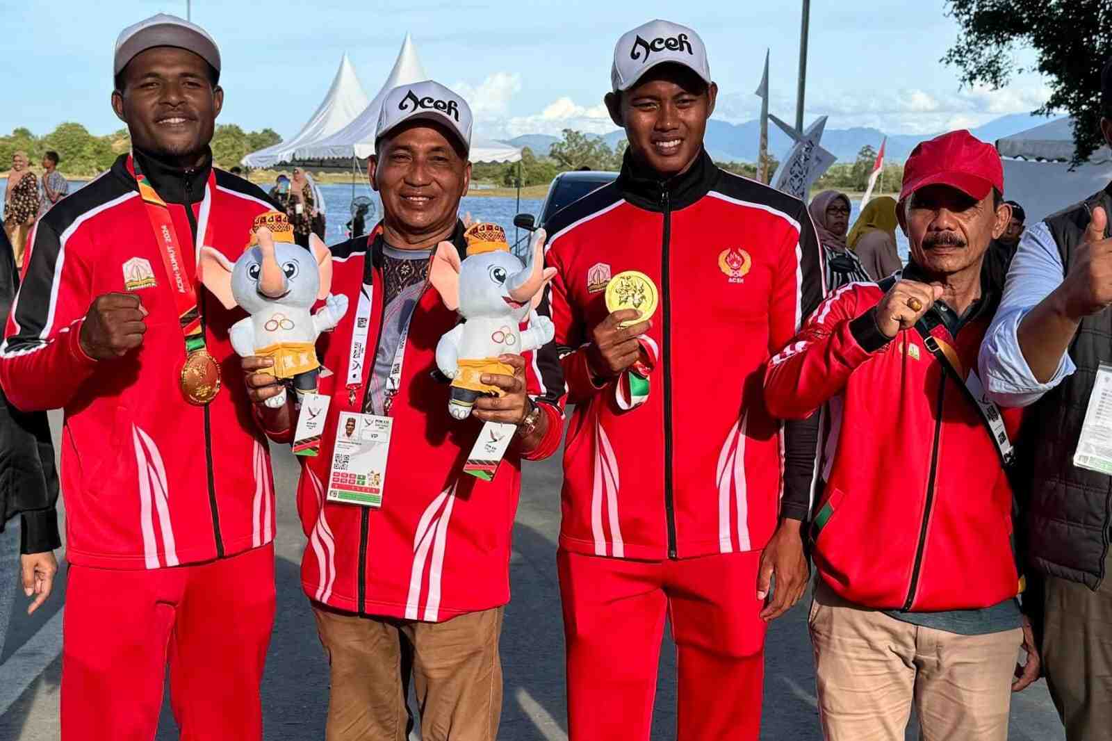 Dayung Sumbang Satu Emas dan Satu Perak untuk Aceh