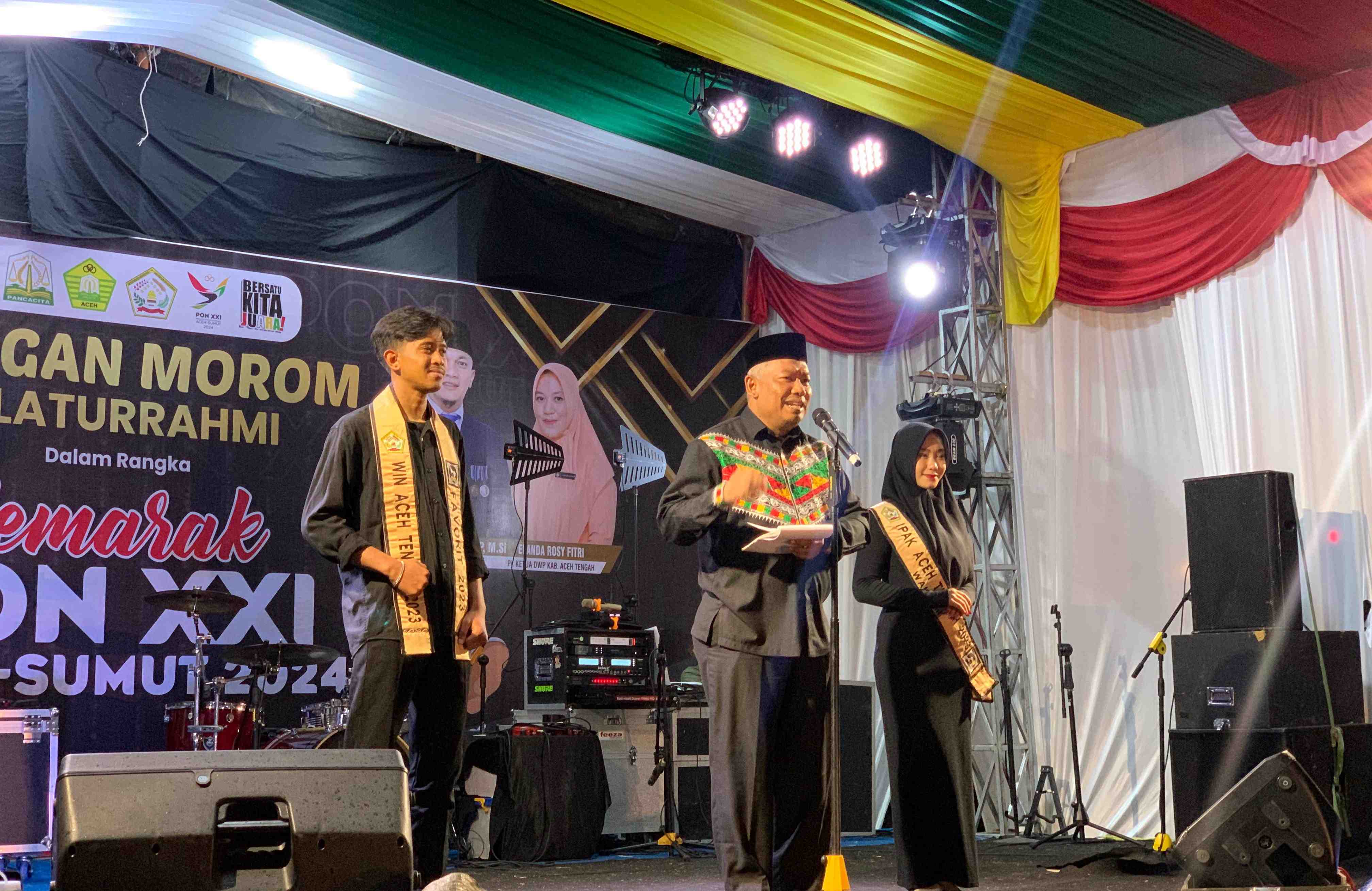 Pemkab Aceh Tengah Menjamu Kontingen PON XXI Aceh-Sumut dalam Gala Dinner Mangan Morom