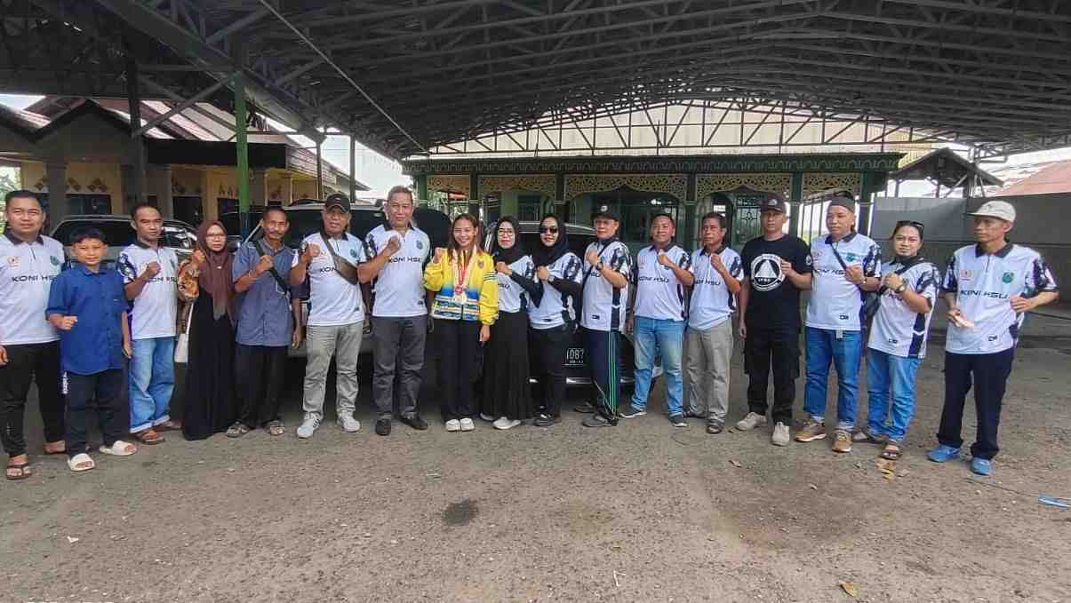 KONI HSU Sambut Atlet Peraih Medali Emas PON XXI Aceh - Sumut