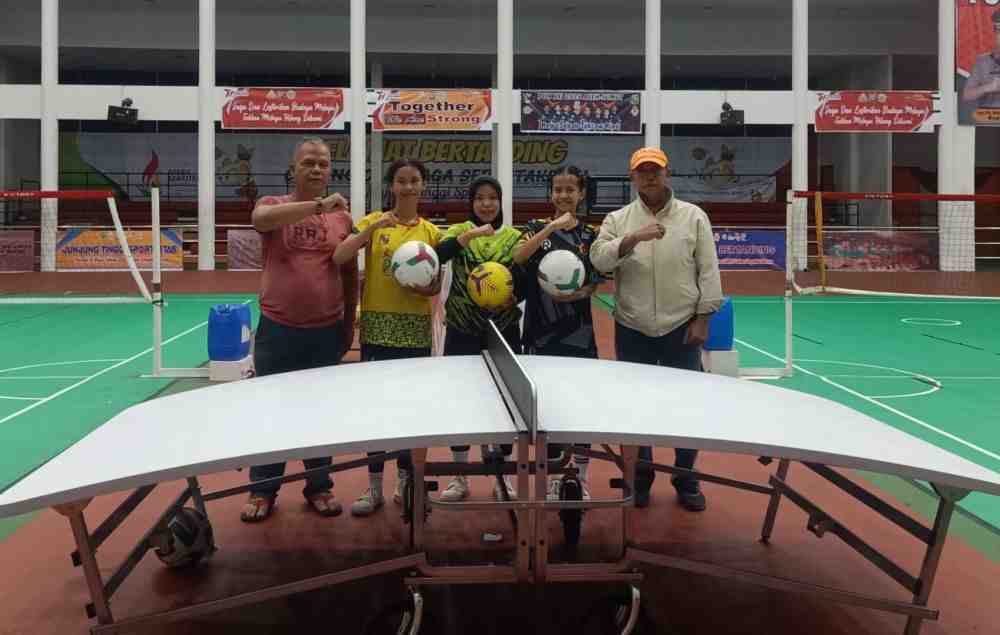 PON XXI Jadi Ajang Pembuktian: Pemain Teqball Riau Terus Maksimalkan Latihan