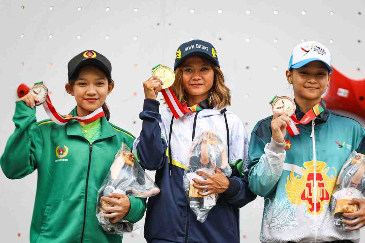 Alma Ariella Tsany Sumbang Perak Panjat Tebing Nomor Lead Perorangan Putri