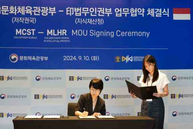 Indonesia-Korea Selatan Sepakat Perkuat Kerja Sama Pelindungan Hak Cipta
