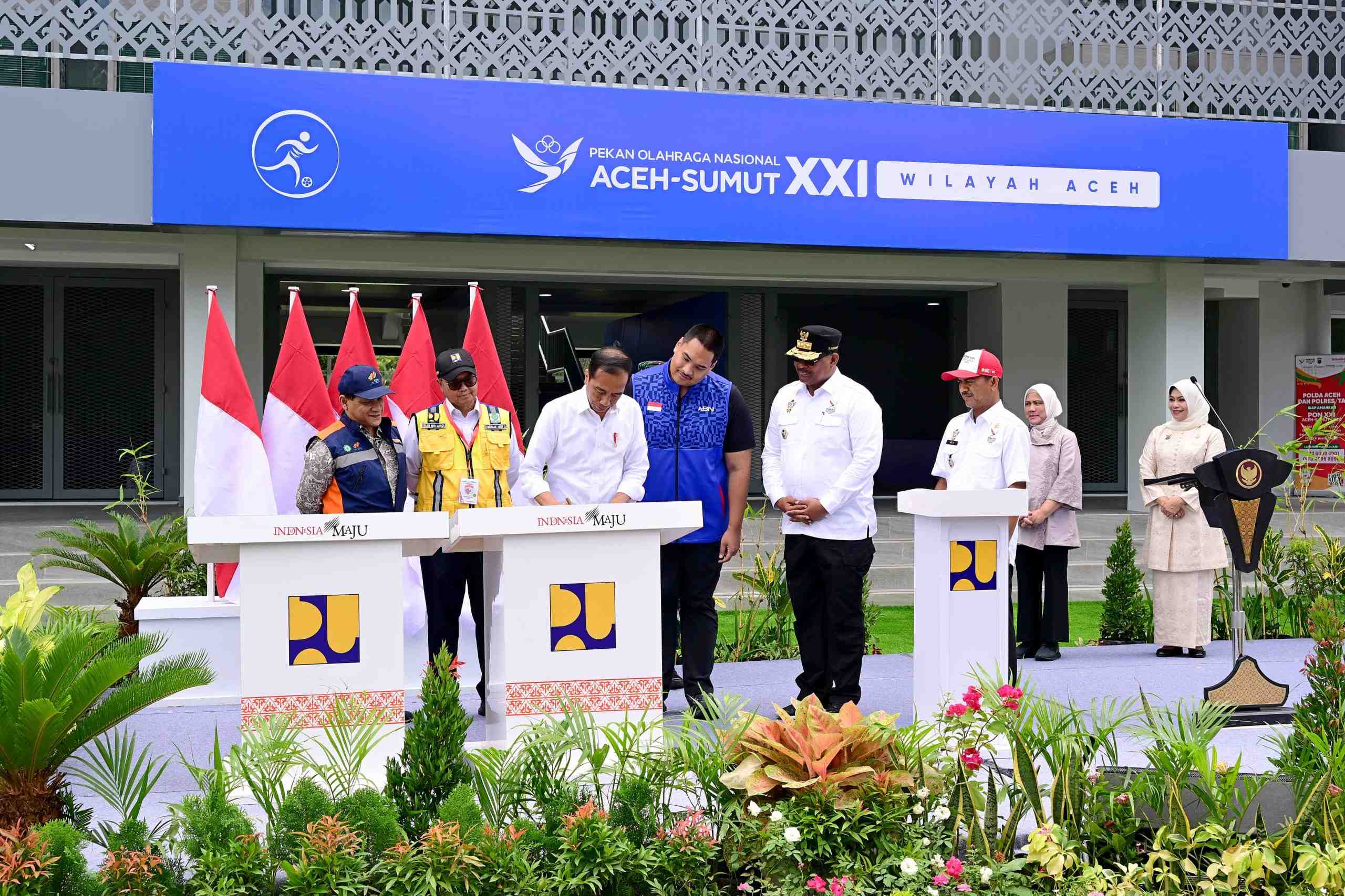 Presiden Jokowi Resmikan Renovasi dan Pembangunan 18 Venue PON XXI di Aceh