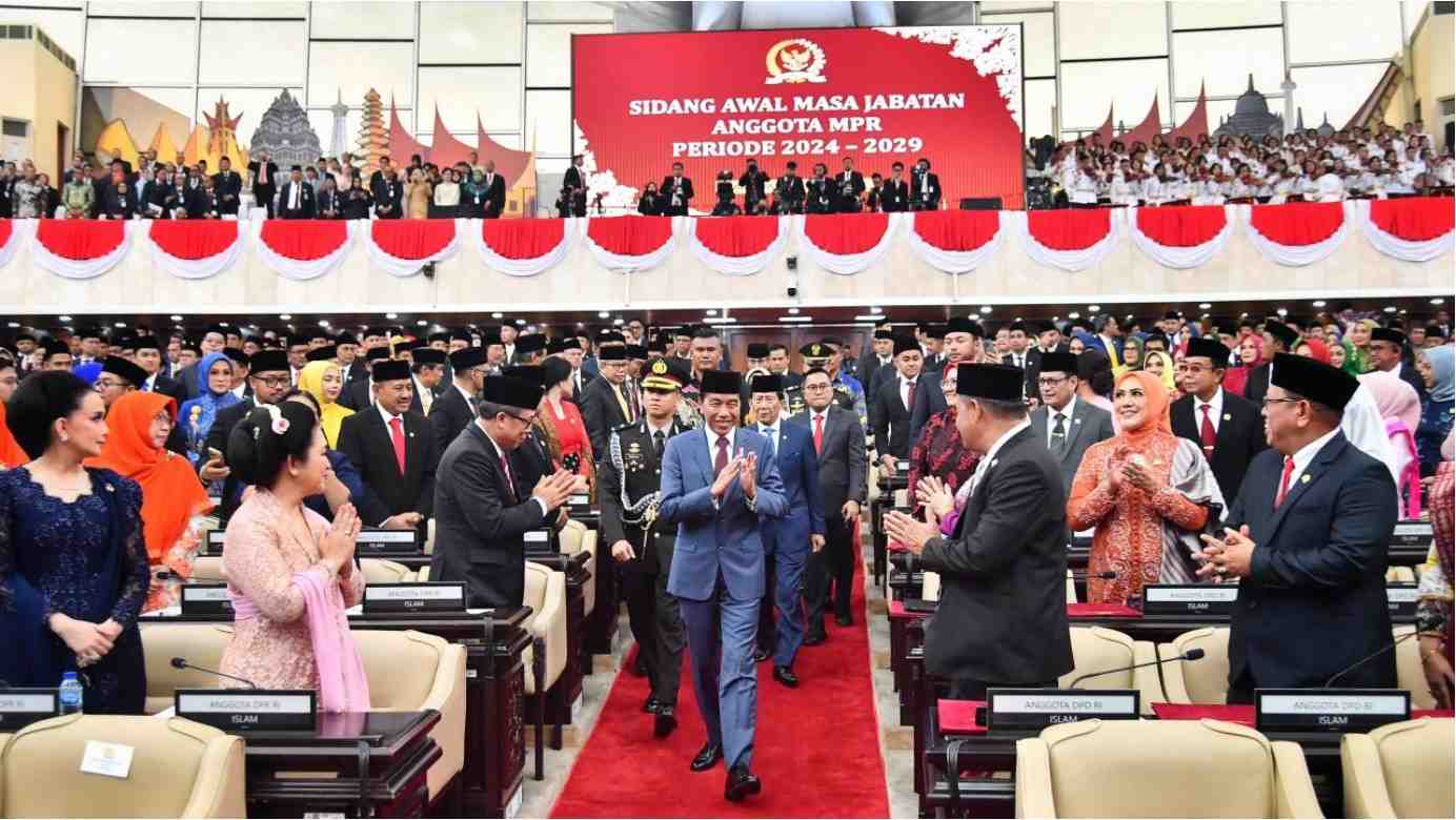 Presiden Jokowi Hadiri Pelantikan Anggota DPR/DPD/MPR RI Periode 2024-2029