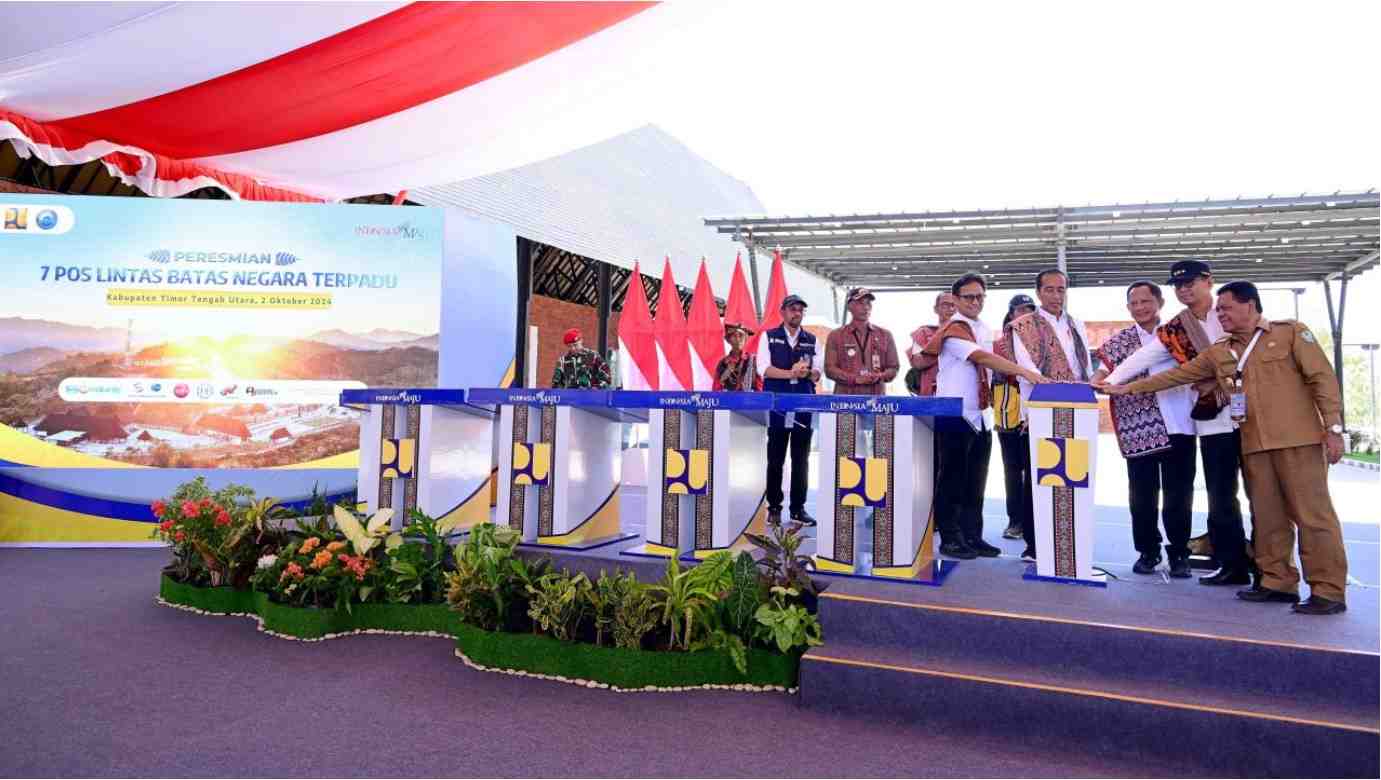 Presiden Jokowi Resmikan 7 PLBN Terpadu, Dorong Pusat Pengembangan Ekonomi Baru