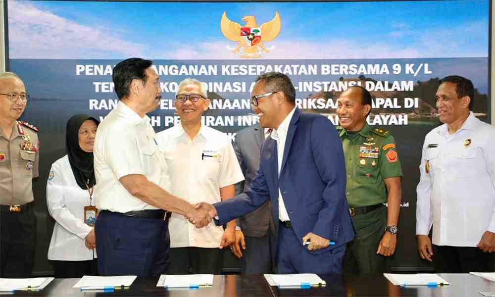 Pemerintah Resmi Tanda Tangani SOP Koordinasi Pemeriksaan Kapal di Perairan Indonesia