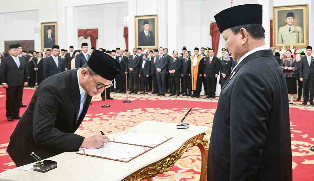 Presiden Prabowo Lantik Ace Hasan Syadzily sebagai Gubernur Lemhannas RI