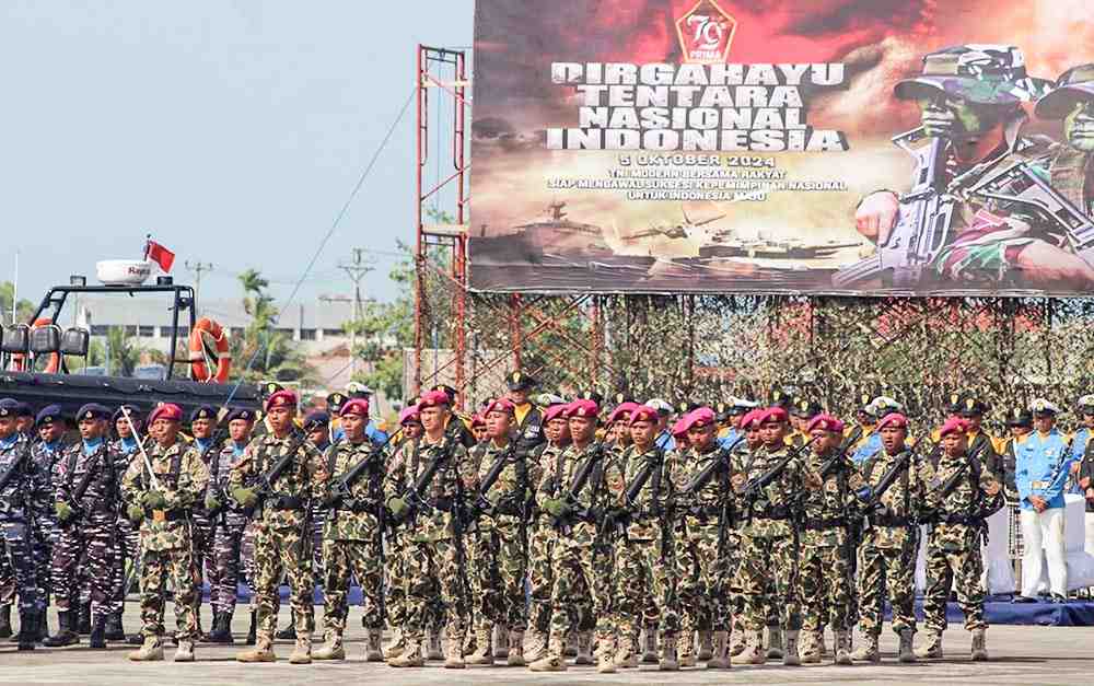 Upacara HUT ke-79 di Merauke, TNI Siap Mengawal Indonesia Maju