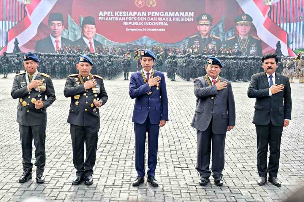 Polri Apel Gelar Pasukan Pengamanan Pelantikan Presiden dan Wakil Presiden 