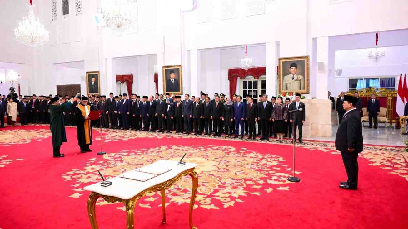 Sunarto Resmi Dilantik sebagai Ketua MA di Hadapan Presiden Prabowo