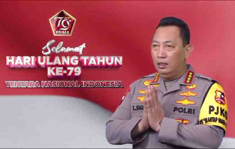 HUT TNI ke-79: Kapolri Sigit Pastikan TNI-Polri Siap Jaga Kedaulatan NKRI