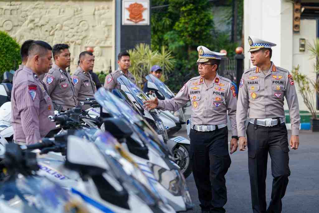 Korlantas Polri Gelar Apel Kendaraan Pengawalan VVIP-VIP