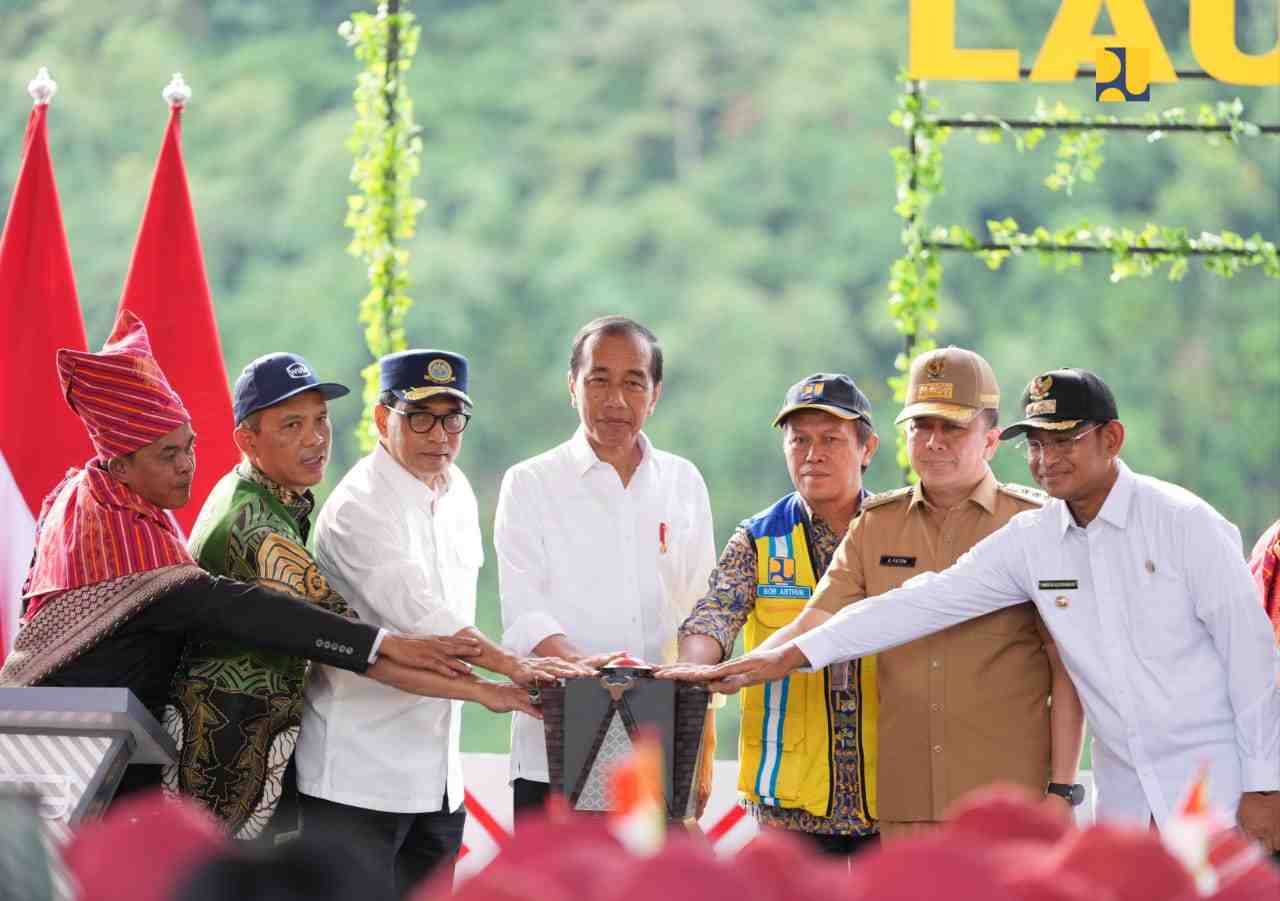 Presiden Jokowi Resmikan Bendungan Lau Simeme di Sumatra Utara