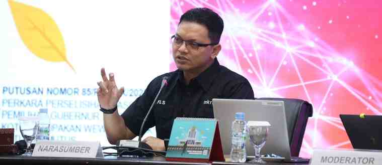 MK Gelar Bimtek PHPKada bagi Tim Hukum Partai Politik